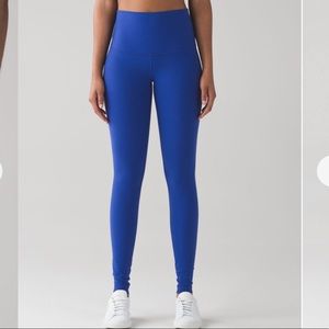 Lululemon Blue High Waisted Hi Rise Legging Size 4
